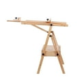 thumbnail image 6 of H Frame Easel | French Easel with Casters | Solid Beech Wood Easel | Painting Canvas Holder Stand | Tilts Flat Artist Easel with Height & Angle Adjustable, 6 of 8