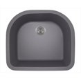 thumbnail image 1 of Polaris 824-Silver Silver D-Bowl TruGranite Kitchen Sink, 1 of 1