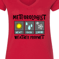thumbnail image 4 of Inktastic Meteorologist Weather Prophet Women's V-Neck T-Shirt, 4 of 5