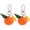 Orange Keychain, variant on Pizza Keychain Simulation Food Keychain Pizza Keyring Fun Antilost Key Chain Pendant Bag Charm Keychain Bag Pendant