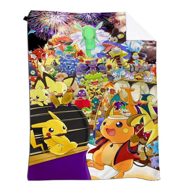 Baokemeng Flannel Blanket, Cartoon Blanket, Super Soft Blanket, 3D Printing, Suitable For Sofa And Living Room-week