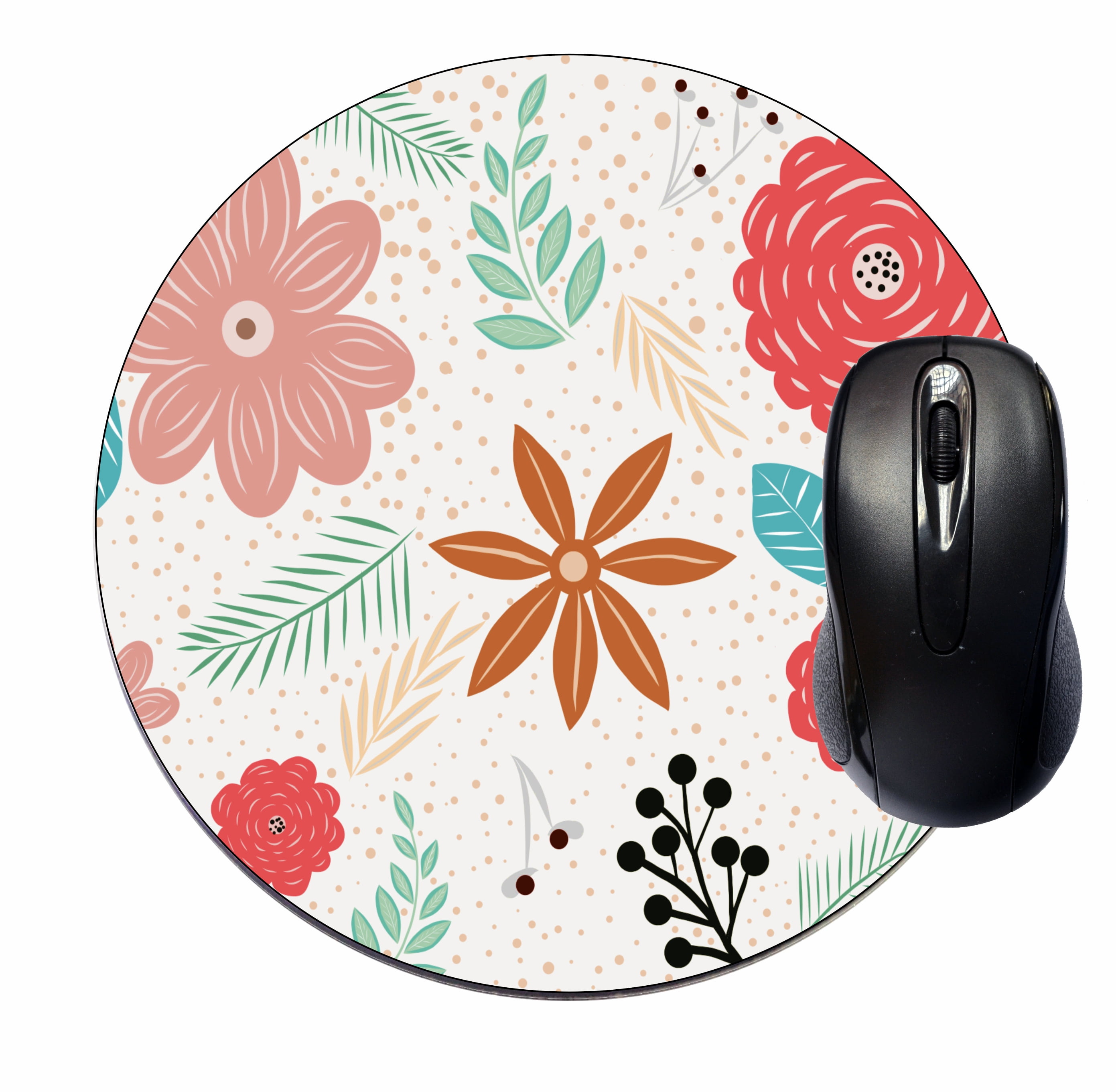 Mouse Mat Pad Mousepad Cute Desk Round Circle Mousemat Mousepad