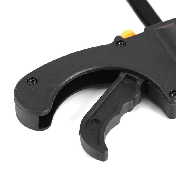 Barra De Clip De Plástico Para Carpintería, Abrazadera F, Liberación Rápida De Trinquete, Herramienta Manual De Bricolaje Para Embalaje De Muebles, Color Negro Y Naranja