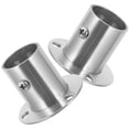 thumbnail image 6 of 6 pcs  Metal Closet Rod Flange Multi-use Holders Stainless Steel Closet Pole Flange Holders, 6 of 6