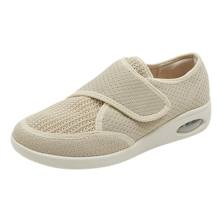

Blphud Comfy Shoes for Work Women Shoes for Women Casual Summer Shoes Women Unisex Adjustable Laceless Easy on and Off Soft Breathable Espadrilles Woman and Female Womens Sneakers Khaki 39