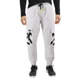 thumbnail image 1 of Men's Casual Cargo Pocket Pants Gym Workout Athletic Sport Drawstring Joggers (White, M), 1 of 3