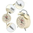 thumbnail image 2 of Silent Morning Alarm Clock, Vintage Retro Alarm Clock Night Light Loud Ringing Double Bell Quartz, 2 of 5