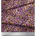 thumbnail image 3 of Soimoi Purple Heavy Canvas Fabric Leopard Animal Skin Print Sewing Fabric Yard 58 Inch Wide, 3 of 3