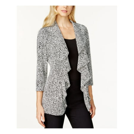 CALVIN KLEIN Womens White Wear To Work Sweater 0