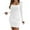 White, variant on Elegant Women's Knit Sweater Dress for Fall and Winter Seasons with Comfortable Stretch Fit and Versatile Style White L