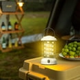 thumbnail image 2 of EUDIDV Portable Lamp New Portable Retro Camping Lamp, USB Rechargeable Camping Lantern, Hanging Dimmable LED Tent Lantern, Lightweight Camping Light for Courtyard Outdoor Bright Camping Lamp, 2 of 7