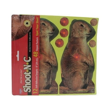 Birchwood Casey Shoot-N-C Prairie Chuck 8" Target 12pk