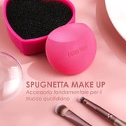 BS-MALL Makeup Brushes Stand Up Premium Synthetic Foundation Powder Concealers Eye Shadows Makeup 14 Pcs Brush Set,with Makeup sponge and Cleaner