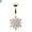 Gold & White, variant on Women Rhinestone Flower Belly Button Navel Ring Bar Body Piercing Charm
