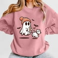 thumbnail image 4 of WEAIXIMIUNG Chandails en Molleton pour Femmes Coupe Ample Automne Imprimé Col Rond Pull Décontracté Manches Longues Blouse Ample, 4 of 4