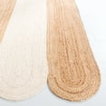 thumbnail image 3 of SAFAVIEH Natural Fiber Elias Striped Area Rug, Natural/Bleach, 8' x 10', 3 of 10
