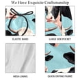 thumbnail image 4 of luoweisi Men's Beach Shorts Quick Dry Swim Trunks with Mesh Lining Cartoon Cow L, 4 of 5
