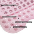 thumbnail image 2 of Bathtub and Shower Mats, 39 x 16 Inch Extra Long Non-Slip Bath Tub Mat with Suction Cups & Drain Holes,Machine Washable Bathmat for Bathroom Floor, Pink, 2 of 8