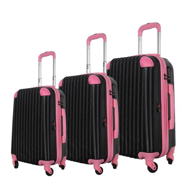 pink hardside luggage set