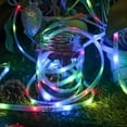 thumbnail image 6 of LINLIN Solar LED Strip Light, 100 LED Ribbon Mood Rope Light Waterproof SMD2835 16.4ft/5M Flexible Rope Light for Garden,Yard, Path, Fence, Stairs, Backyard, Patio Decorative, 6 of 9