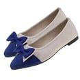 thumbnail image 5 of Women Fashion Bowknot Flats Comfortable Pointed Toe Dress Shoes Casual Shoes for Work Office Walking, 5 of 5