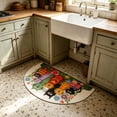 thumbnail image 6 of Bcylexb Half Round Door Mat, 16"x 24" Indoor Outdoor Entrance Rug Washable Low Profile Welcome Mat Cut Cat Mat for Kitchen Bedroom Bathroom Front Door Decor, 6 of 6