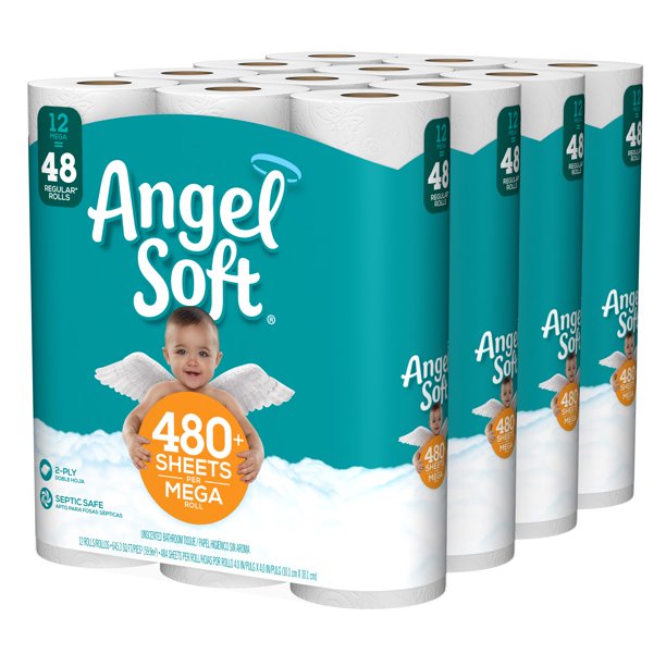 Angel Soft Toilet Paper, 48 Mega Rolls