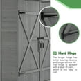 thumbnail image 4 of 56"L Gray Outdoor Storage Shed - Wooden Tool Storage with Lockable Door, Detachable Shelves, and Stylish Pitch Roof. Perfect for Organizing Your Garden and Backyard!, 4 of 9