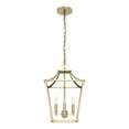 thumbnail image 2 of Hunter - Laurel Ridge 4-light Alturas Gold, Medium Size Pendant Light, Dimmable, Formal Style, Lantern Shaped, for Bedrooms, Dining, Living Rooms - 19066, 2 of 8