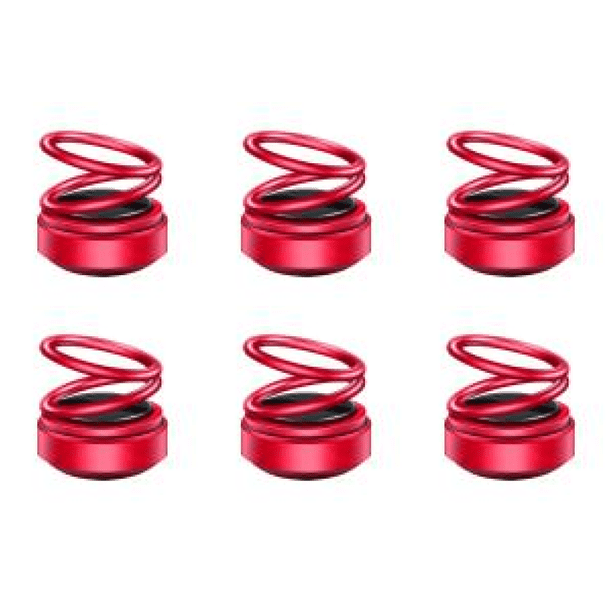 Difusores Aromaterapia Con Solar Anillo Doble Portátil para Coche () Rojo