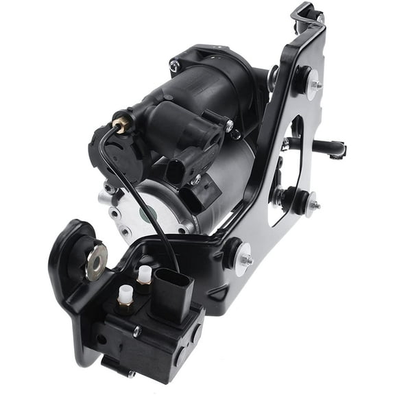 A-Premium Air Suspension Compressor with Bracket Compatible with BMW E70 E71 Series X5 2007-2013 X6 2008-2014 (Without Solenoid)