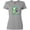 AC-Heather Grey, variant on St Patricks Day Irish Unicorn Illustration with Shamrocks Women's T-Shirt