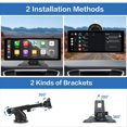 thumbnail image 3 of Carplay InaláMbrico de 10,26 Pulgadas y EstéReo AutomáTico Android con CáMara de Respaldo AHD, Radio PortáTil para AutomóVil Bluetooth Mirror Link, 3 of 10