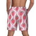 thumbnail image 3 of Kdxio Strawberries Print Men's Swim Trunks with Compression Liner 7 Inch Inseam Quick Dry Swim Shorts, 3 of 7