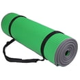 thumbnail image 1 of BalanceFrom All-Purpose 2/5-Inch (10mm) Extra Thick High Density Anti-Slip Exercise Pilates Yoga Mat with Carrying Strap, Green, 1 of 4