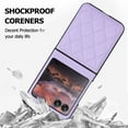 thumbnail image 5 of ELEHOLD for Motorola Razr+ 2025/2024 Case,Women Luxury PU Leather Ultra Slim Anti-Drop Protection Cover All-Inclusive Shockproof  New Case for Motorola Razr+ 2025/2024,Purple, 5 of 6
