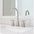 thumbnail image 2 of Ancona Prima 3 Widespread Double Handle Bathroom Faucet in Brushed Nickel, 2 of 4