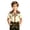 001-Beige590, variant on Boy's Minimal Arrow Western Yoke Embroidered Shirt Lapel Collar Long Sleeve Solid Bavarian Top Oktoberfest Blouse