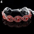 thumbnail image 5 of UDIYO Women's Luxury Spiral Rhinestone Bangle Wedding Party Bracelet Jewelry Gift, 5 of 7