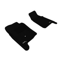 3D MAXpider Custom Fit KAGU Floor Mat (BLACK) Compatible for FORD RANGER REGULAR CAB/SUPERCAB 2004-2011 - Front Row