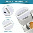 thumbnail image 3 of Yayeee 40oz Stainless Steel Tumbler with Straw and Handle Double-Wall Insulated Travel Water Bottle, Orange Snow Houses, 3 of 8