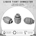 thumbnail image 2 of GUYUTING 25 Pack Liquid Tight Conduit Fitting 1/2 Inch PVC Oil & Sea Water Resistant for Marine Electrical Wiring, 2 of 8