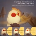 thumbnail image 1 of Luz de noche de pollo de silicona Regalo para niños 1200mAh Luz de noche USB (Pat + Control), 1 of 8