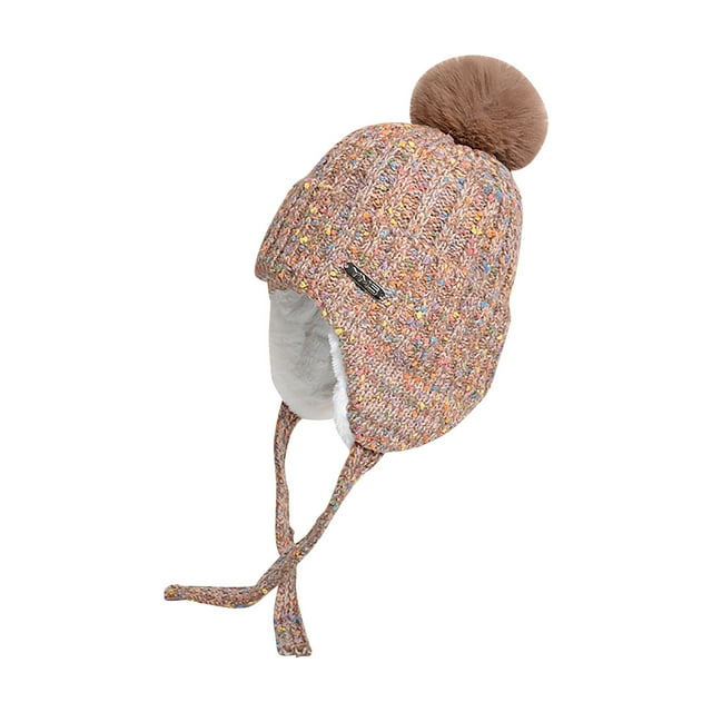 Sombreros de invierno para mujer, coloridos, cálidos y con protección para los oídos.