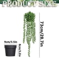 thumbnail image 3 of Clearance Artificial Hanging Vine Plant with Pot, Potted Trailing Greenery for Home Wall Room Indoor Decoration(B), 3 of 4