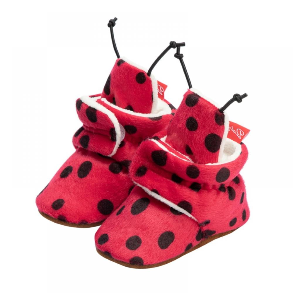 Infant Baby Girl Boy Toddler Anti-slip Warm Slippers Striped Socks Crib Shoes L 