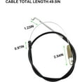 thumbnail image 2 of 127-0733 21 Throttle Cable Compatible with Toro 21356 Flex-Force and 21352 Cycle Mowers, for Toro and Lawnboy 10732, 10734, 10734, 10738, 17738, 17732, 17734, Replacement Parts for Mowers, 2 of 7