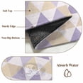 thumbnail image 6 of 2.7'x5' Area Rugs, Purple Yellow Geometric Indoor Outdoor Area Rug for Living Room Bedroom, Modern Triangle Abstract Art Washable Bathroom Rugs Kitchen Floor Carpet Mats Home Decor Aesthetic, 6 of 8