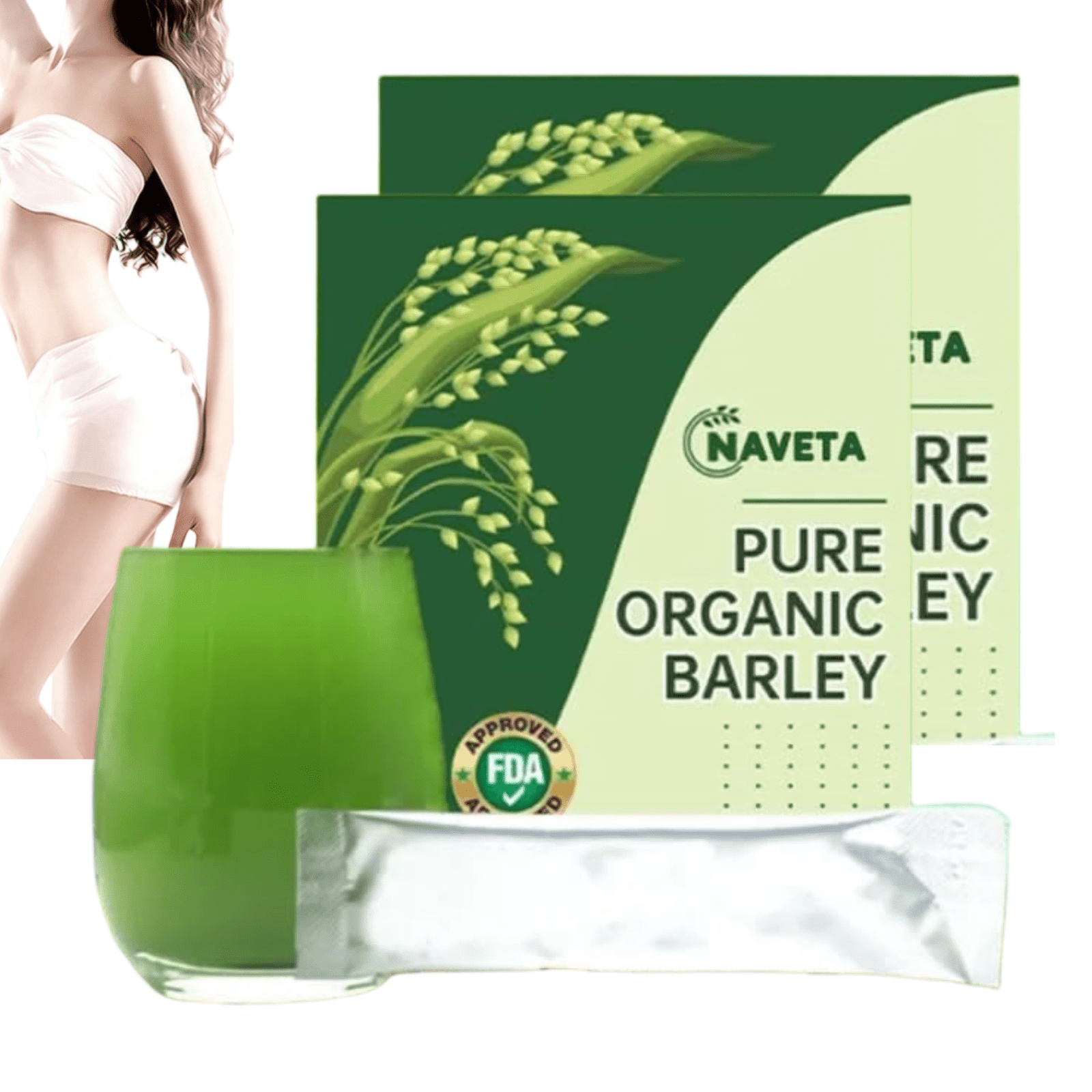 LOYALSE 100 Pure Organic Naveta Barley Grass Powder Easy to Carry Healthy Option 3g 20 1 box Walmart