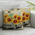 thumbnail image 3 of Nawypu  Spring Summer Pillow Covers, Farmhouse Buffalo Plaid Sunflower Decorative Throw Pillow Covers Outdoor, Hello Sunshine Flower Yellow Spring Summer Decorations for Home Sofa Couch, 3 of 5